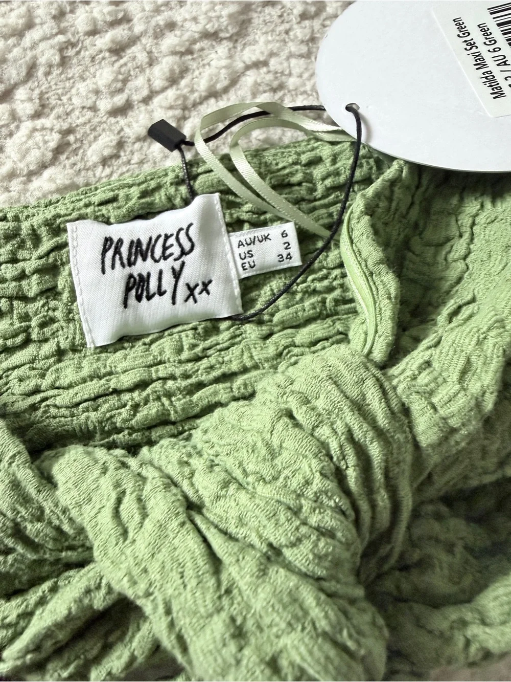 Princess Polly 2 Piece- Green Textured size (2) - Picture 3 of 3